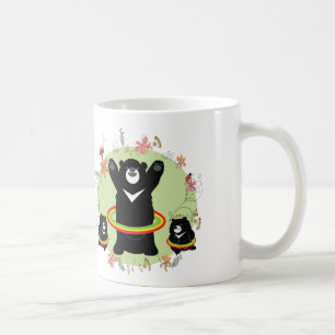 Die Hula Hoop-Black Bären Kaffeetasse
