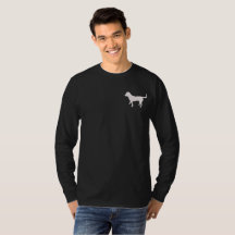 Die Hülsen-Shirt-Schwarz-Labrador-Silhouette der