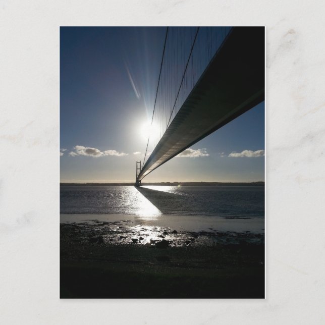 Die Humber-Brücke Postkarte (Vorderseite)