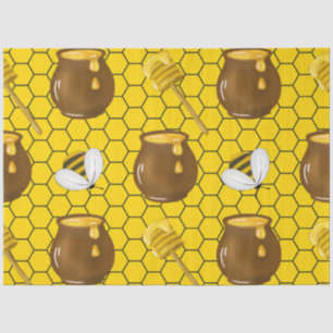 Die Hummel- und Honig-Serie Design 15 Seidenpapier
