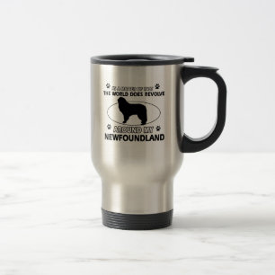 Die Hunde rotieren um mein newfounland Reisebecher
