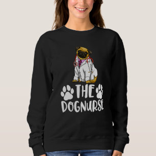 Die Hundeschwester Pug  Frauen lieben Hundearzt  1 Sweatshirt