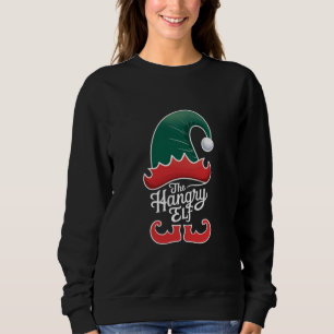 Die hungrige Elf-Familie passende Gruppen-Weihnach Sweatshirt