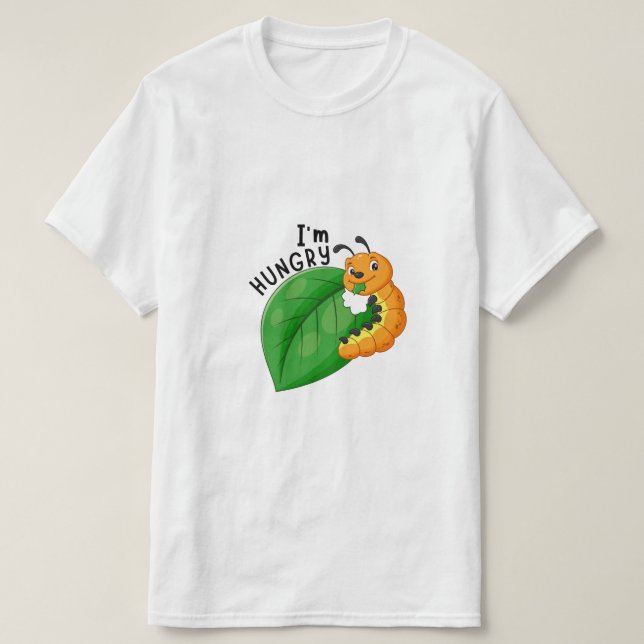die hungrige Raupe feiert Wachstumsgeschenk T-Shirt (Design vorne)