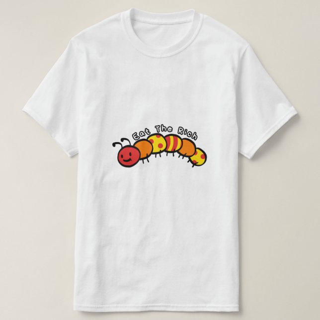 die hungrige Raupe zum Wachstum T-Shirt (Design vorne)