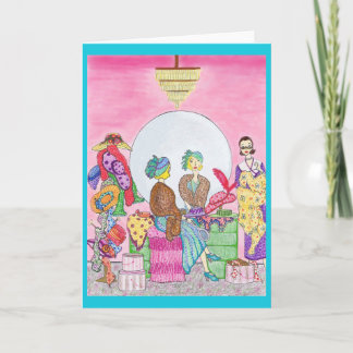 Die Hut-Geschäfts-Paris-Butike-Gruß-Karte Karte