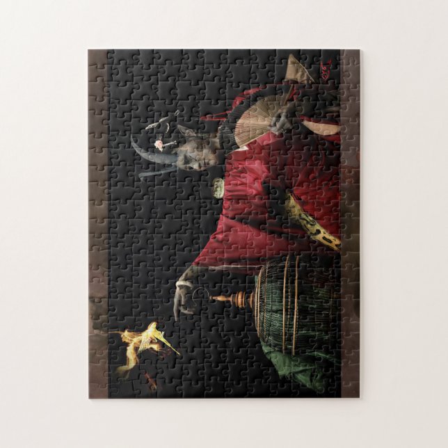Die Hüterin der Flammen – Gothisches Puzzle (Vertikal)