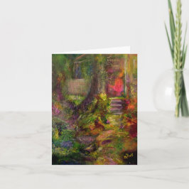 "Die Hütte" Art notecard Karte