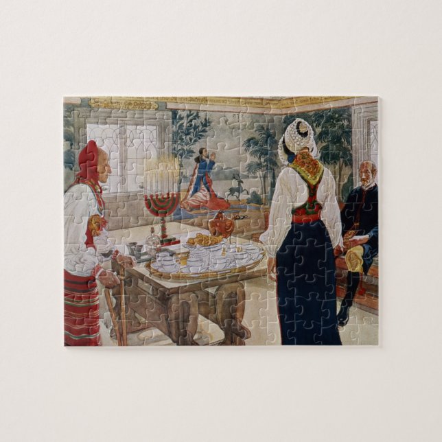 Die Hütte eines Bergmannes, von einem Handels- Puzzle (Horizontal)