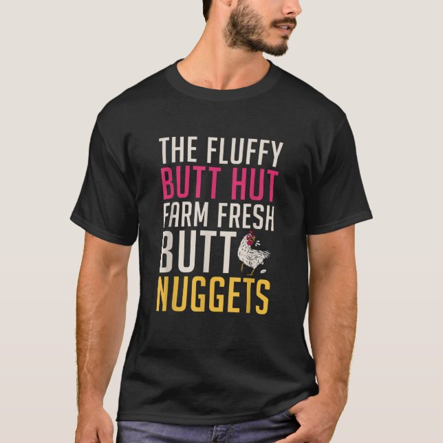 Die Hütte "Fluffy Hintern" mit frischen Hintern Nu T-Shirt (Vorderseite)