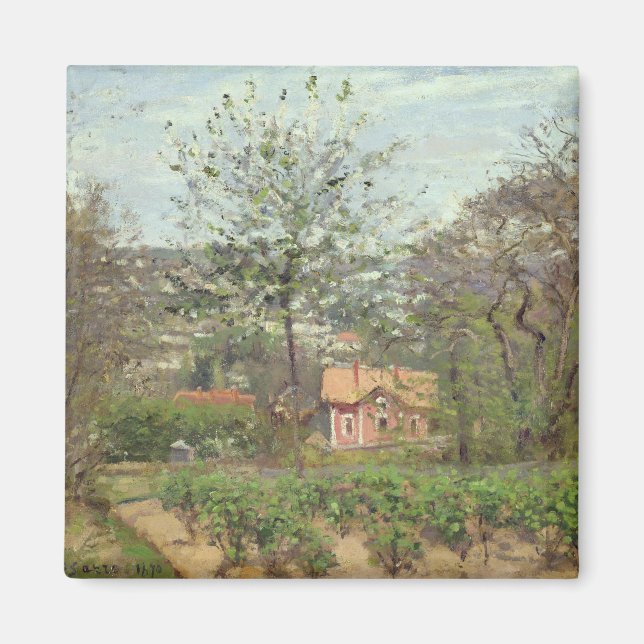 Die Hütte oder das rosa Haus Magnet (Vorne)