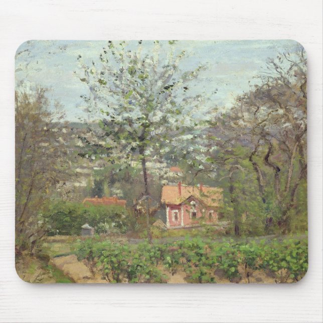 Die Hütte oder das rosa Haus Mousepad (Vorne)
