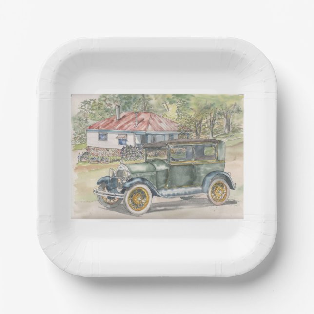 Die Hütte Pappteller (Vorderseite)