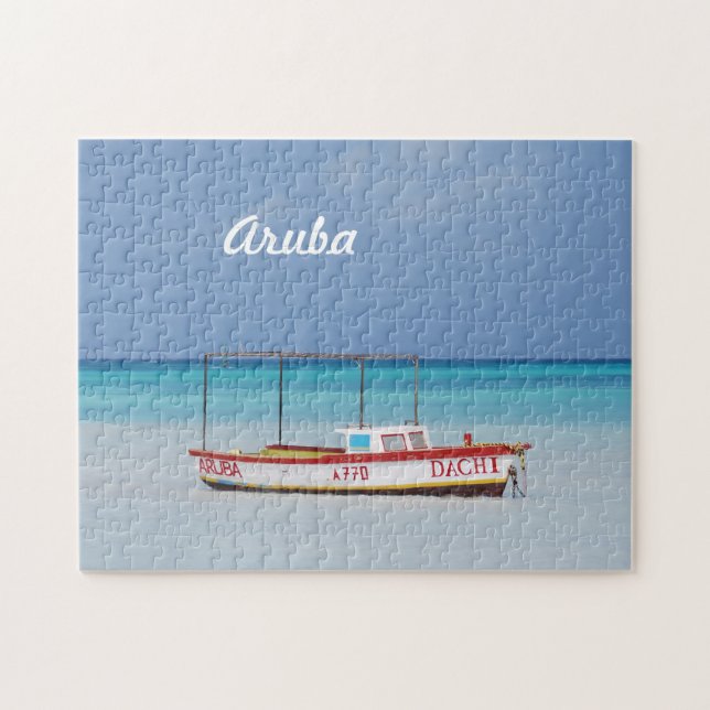 Die Hütten-Strand des Fischers Puzzle (Horizontal)