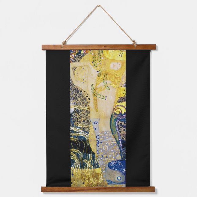 Die Hydra, Gustav Klimt Wandteppich Mit Holzrahmen (Vorderseite)