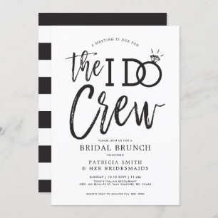 Die I-Crew   Bridal Crew Brunch Einladung
