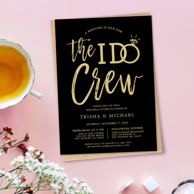 Die I-Crew | Probe | Goldstil Einladung (Von Creator hochgeladen)