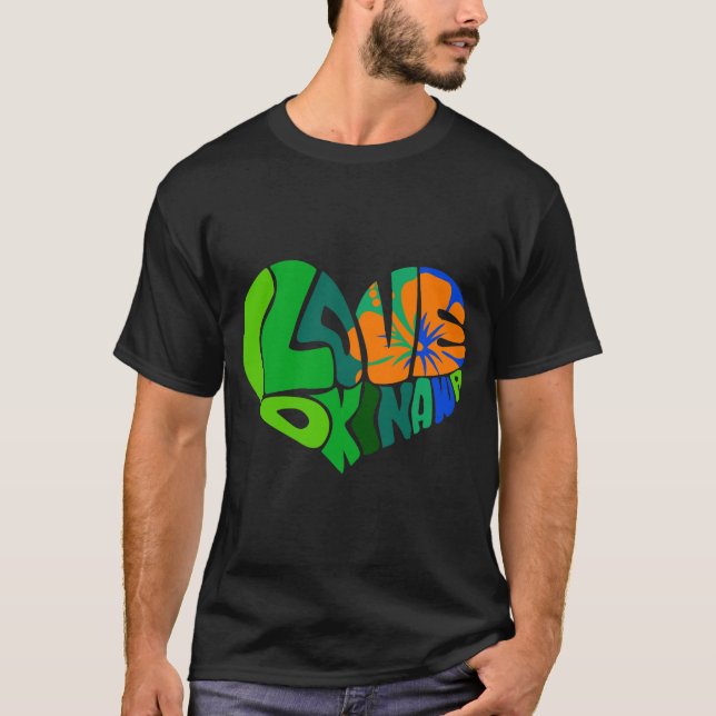 Die I-Liebe Okinawa T - Shirt der Männer (Vorderseite)