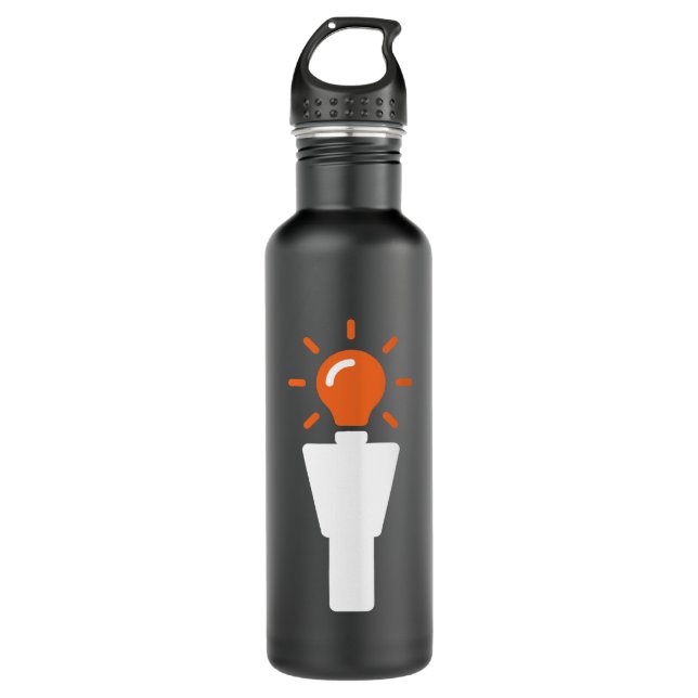 Die Idee Guy™ Wasser-Flasche 24.oz Edelstahlflasche (Vorderseite)
