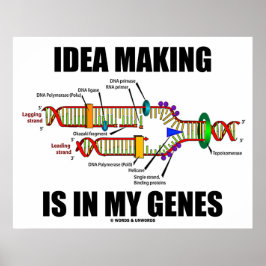 Die Idee ist in meinen Genen (DNA-Replikation) Poster