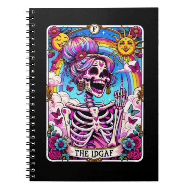 Die IDGAF Tarot Card Notebook Collection Notizblock (Vorderseite)