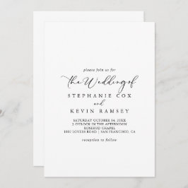 Die idyllische, stilvolle Kalligrafie-Hochzeit von Einladung