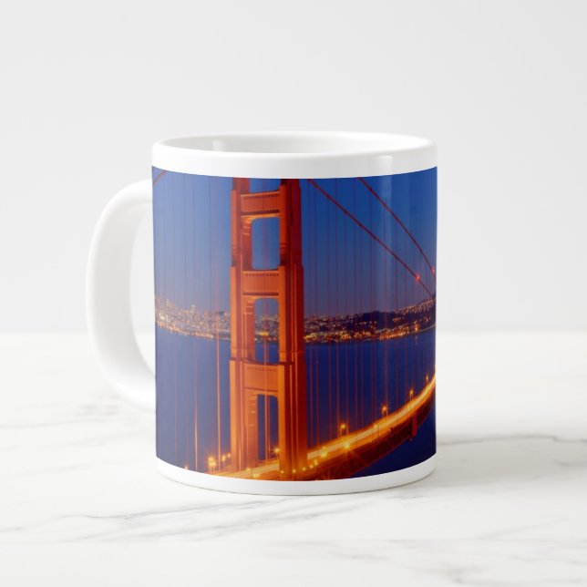 Die ikonenhafte Brücke mit San Francisco Jumbo-Tasse (Vorderseite Links)