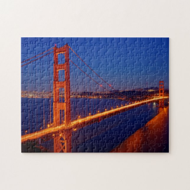 Die ikonenhafte Brücke mit San Francisco Puzzle (Horizontal)