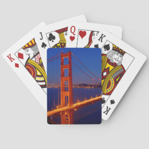 Die ikonenhafte Brücke mit San Francisco Spielkarten
