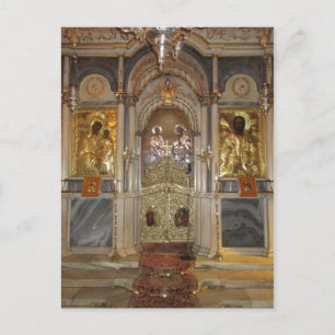 Die Ikonostase, Kirche des Metamorphis, Syros Postkarte