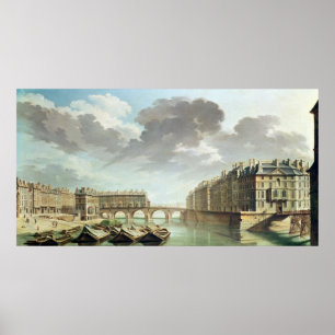 Die Ile Saint-Louis und die Pont Marie im Jahre 17 Poster