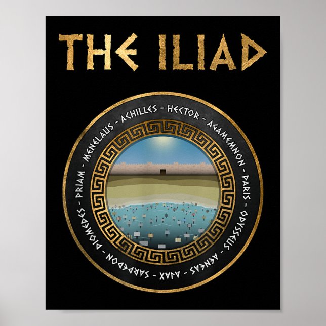 Die Iliad-Helden des Trojanischen Krieges Poster (Vorne)