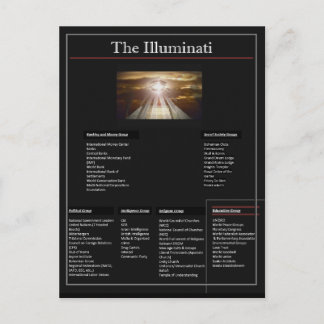 Die Illuminati Postkarte