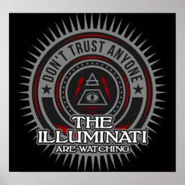 Die Illuminati sehen zu, wie sie keinem vertrauen Poster