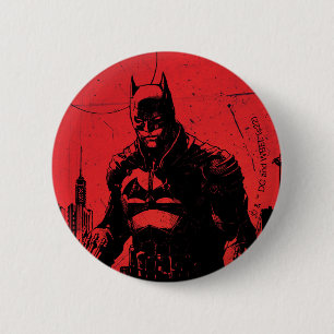 Die Illustration des Comic Batman Button