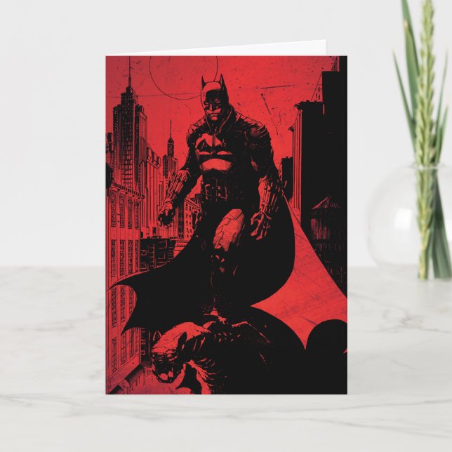 Die Illustration des Comic Batman Karte (Vorderseite)