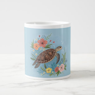Die Illustration einer Meeresschildkröte Jumbo-Tasse