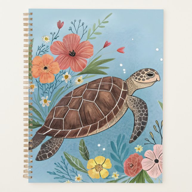 Die Illustration einer Meeresschildkröte Planer (Vorderseite)