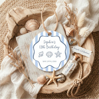 Die im Sommer handgezeichneten Geburtstagsgeschenk Geschenkanhänger