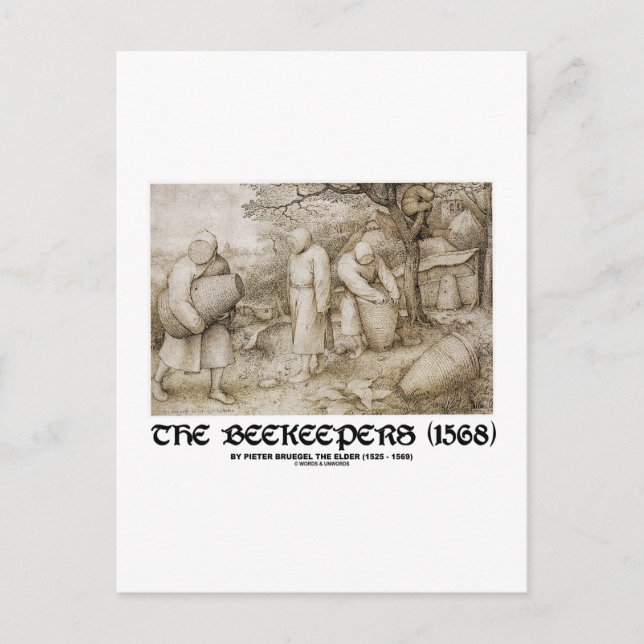 Die Imker (1568) Pieter Brugel The Elder Postkarte (Vorderseite)