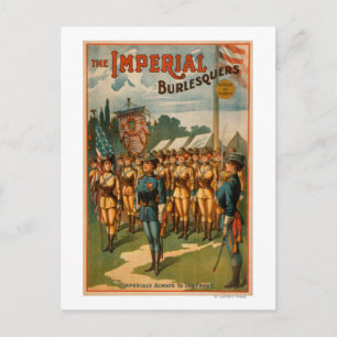 Die Imperial Burlesquers weibliche Soldaten spiele Postkarte