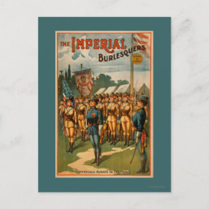 Die Imperial Burlesquers weibliche Soldaten spiele Postkarte