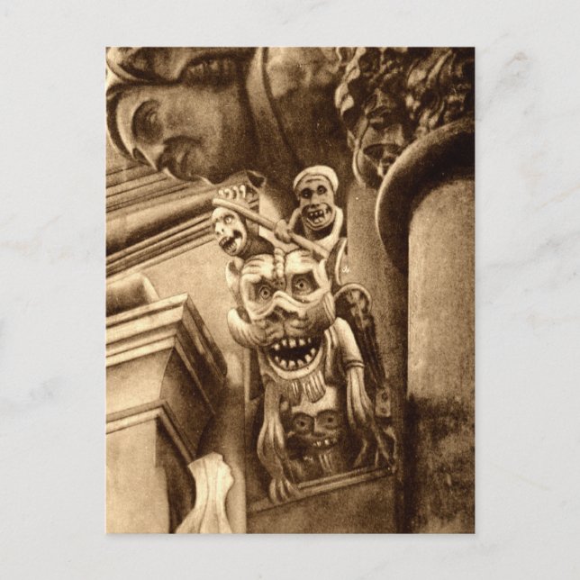 Die imposante gotische Kathedrale 1912 Vintag Postkarte (Vorderseite)