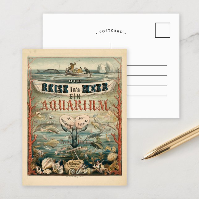 Die in Meer, Ein Aquarium | Carl Reinhardt Postkarte (Von Creator hochgeladen)