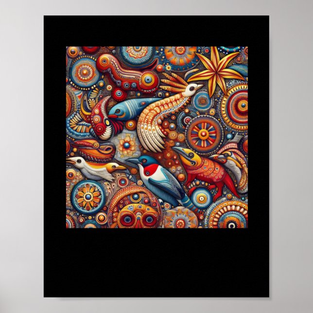 Die indigene australische Kultur Kunst Poster (Vorne)