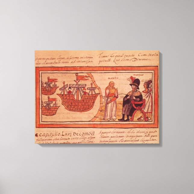 Die indische Prinzessin Malinche oder Dona Marina Leinwanddruck (Vorderseite)