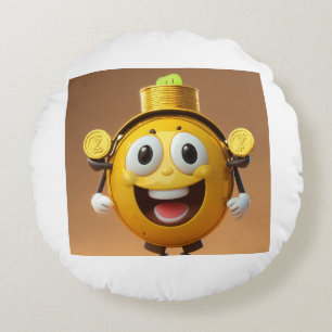 Die individuelle Rundkissenabdeckung macht Spaß. Rundes Kissen