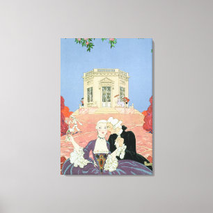 Die Indolents, Illustration für "Fetes Galantes" Leinwanddruck