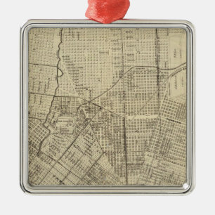 Die Industrie der Welt Silbernes Ornament