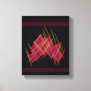 Die Innendekoration ist schwarz mit rotem Mix Leinwanddruck